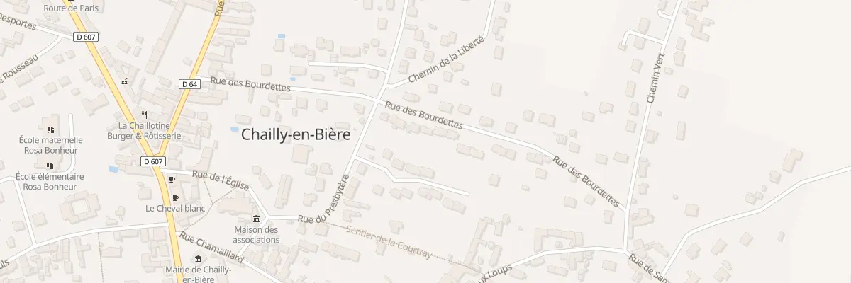 Plan du 20 Rue des Bourdettes à Chailly-en-Bière
