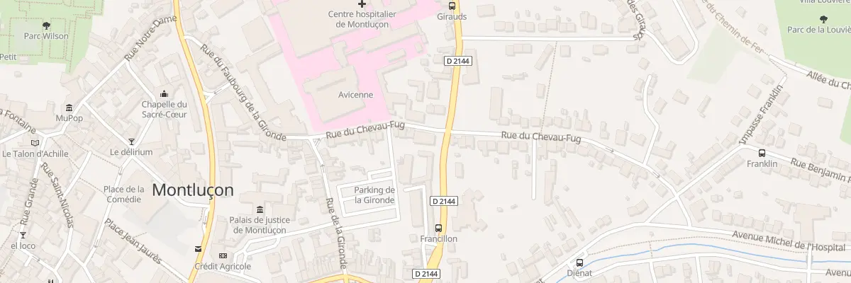 Plan du 26 Rue du Chevau-Fug à Montluçon