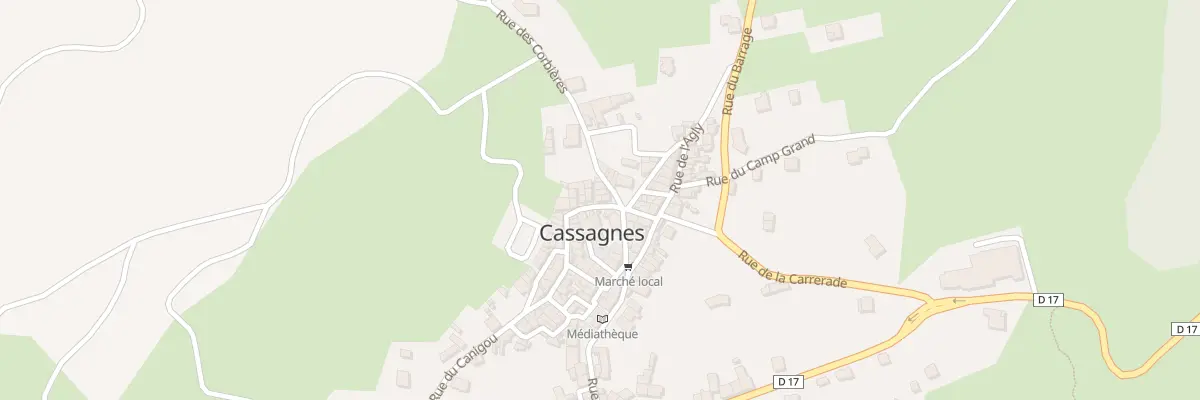 Plan du 56 Le Village à Cassagnes