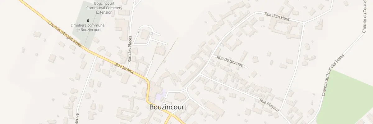 Plan du 59 Rue d’En Haut à Bouzincourt