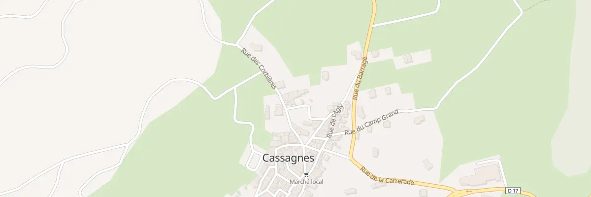 Plan du 53 Le Village à Cassagnes