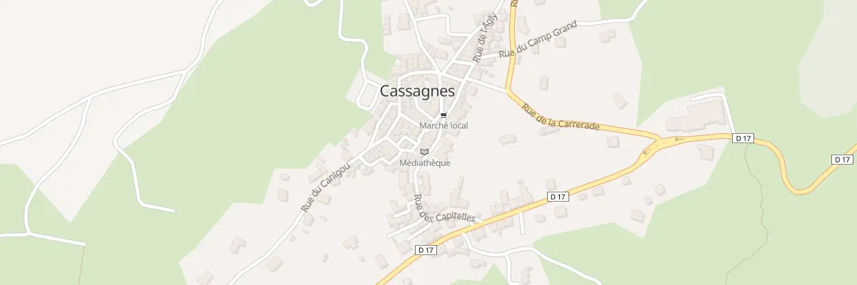 Plan du 3 Rue des Capitelles à Cassagnes