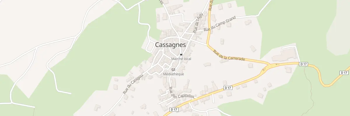 Plan du 1 Rue des Hirondelles à Cassagnes