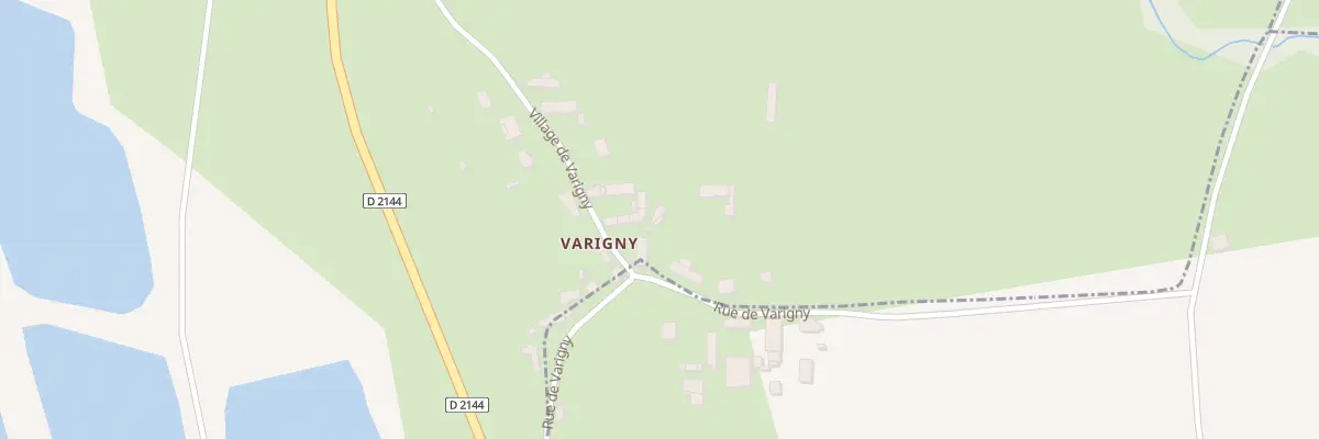 Plan du 7 Vge de Varigny à Reugny