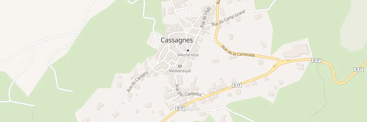 Plan du 1 Rue des Capitelles à Cassagnes