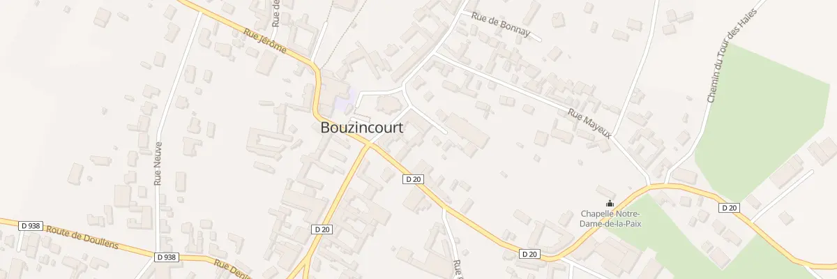 Plan du 137 Place de la Mairie à Bouzincourt