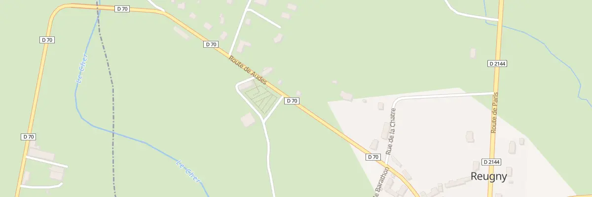 Plan du 12 Rte de Audes à Reugny