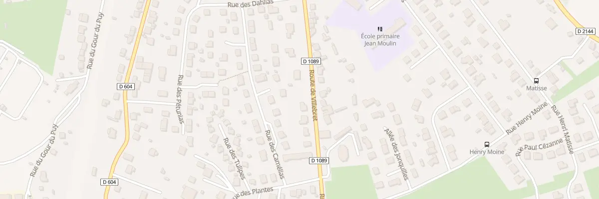 Plan du 72 Rte de Villebret à Montluçon