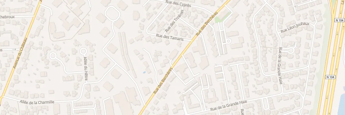 Plan du 91 Rue des Berchères à Pontault-Combault