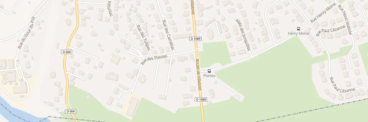 Plan du 3 Rue des Plantes à Montluçon