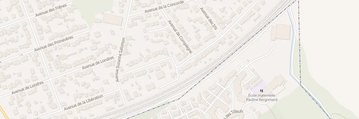 Plan du 1 Av du Chemin de Fer à Mitry-Mory
