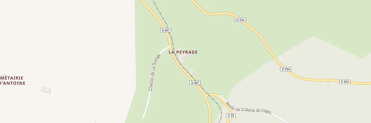 Plan du 5203 La Peyrade à Laval-Roquecezière
