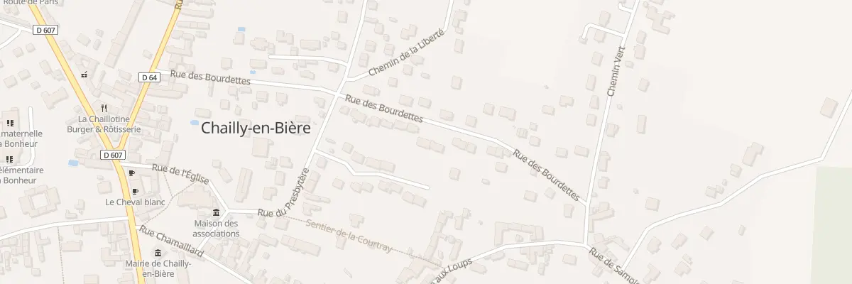 Plan du 26 Rue des Bourdettes à Chailly-en-Bière