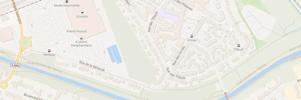 Plan du 158 Rue des Tilleuls à Villeparisis