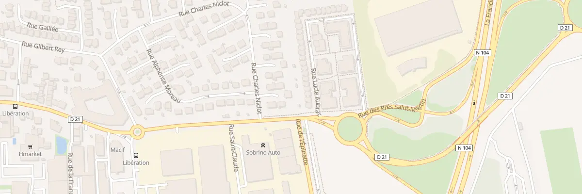 Plan du 101 Rue Charles Niclot à Pontault-Combault