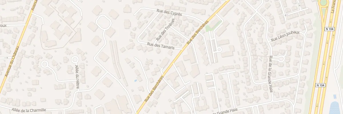 Plan du 95 Rue des Berchères à Pontault-Combault