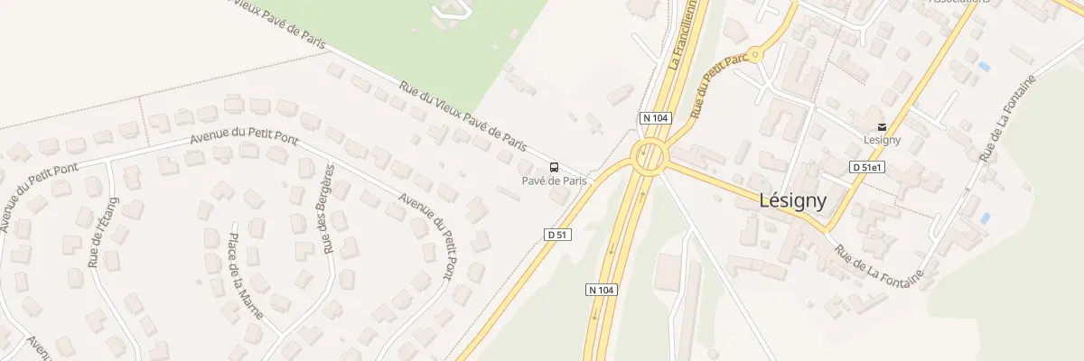 Plan du 3 Rue du Pavé de Paris à Lésigny