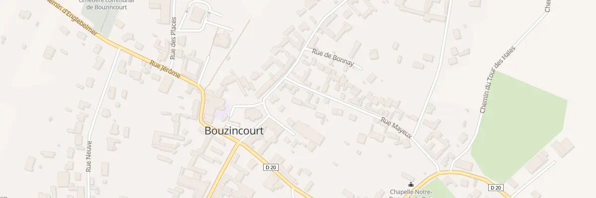 Plan du 28 Rue Mayeux à Bouzincourt