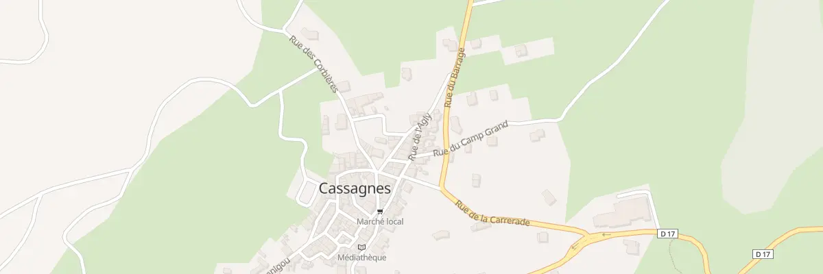 Plan du 120 Le Village à Cassagnes