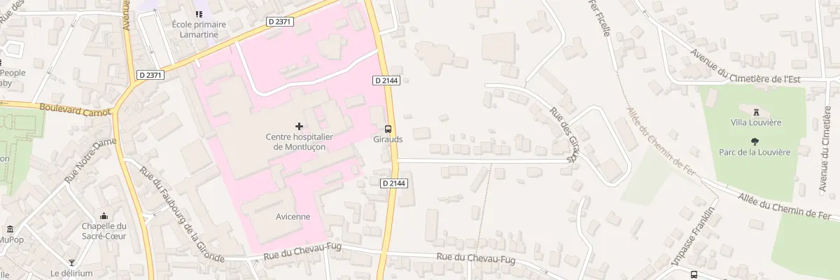 Plan du 1 Rue des Girauds à Montluçon