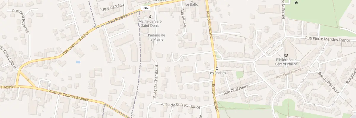 Plan du 24 Rue des Roches à Vert-Saint-Denis