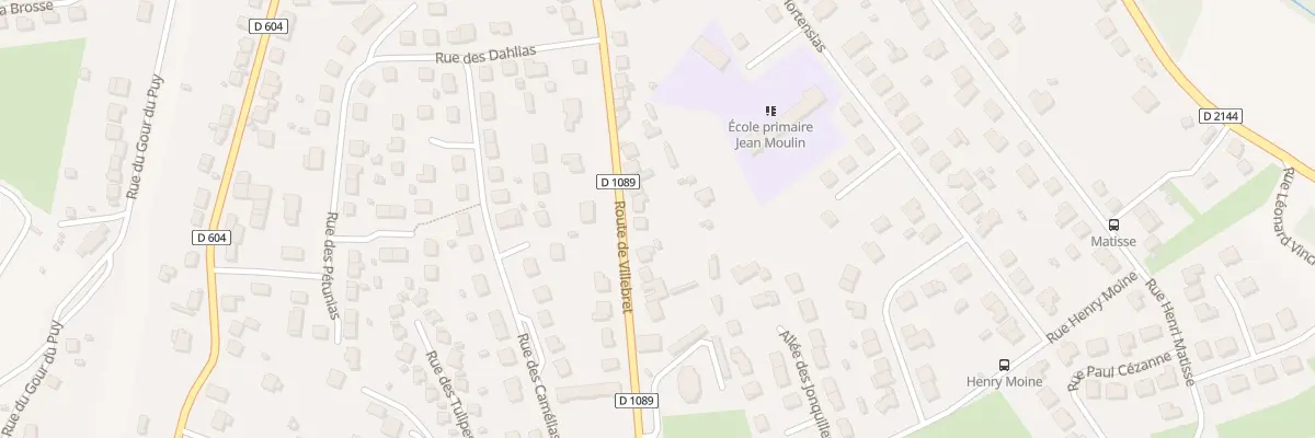 Plan du 77 Rte de Villebret à Montluçon
