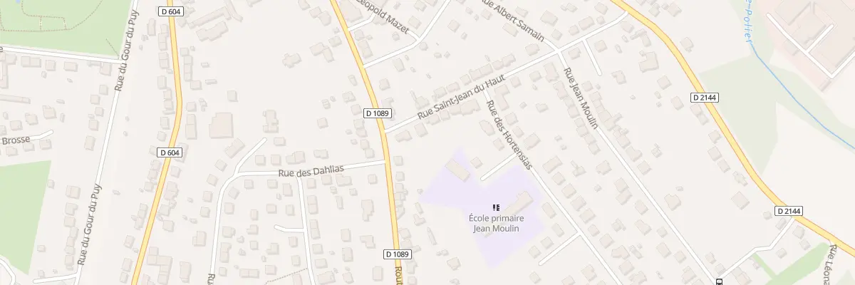 Plan du 33 Rue Saint - Jean du Haut à Montluçon