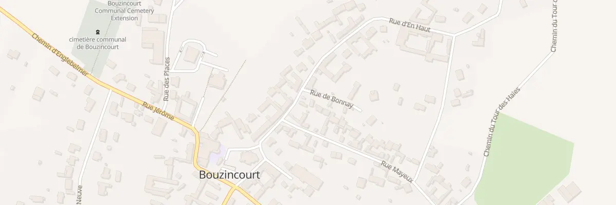 Plan du 96 Rue d’En Haut à Bouzincourt