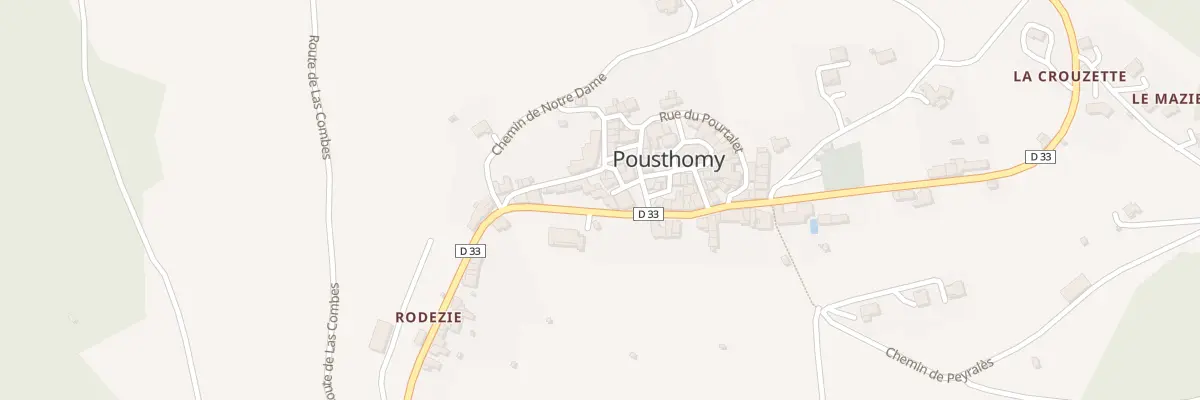 Plan du 5016 Pousthomy à Pousthomy