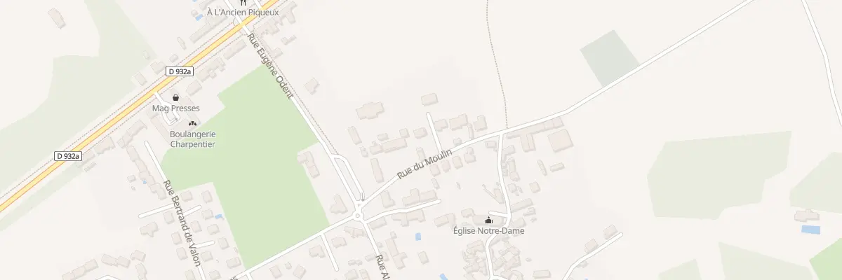 Plan du 3 Rue du Moulin à Chamant
