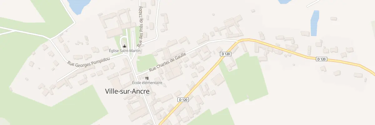 Plan du 8 Rue Charles de Gaulle à Ville-sur-Ancre