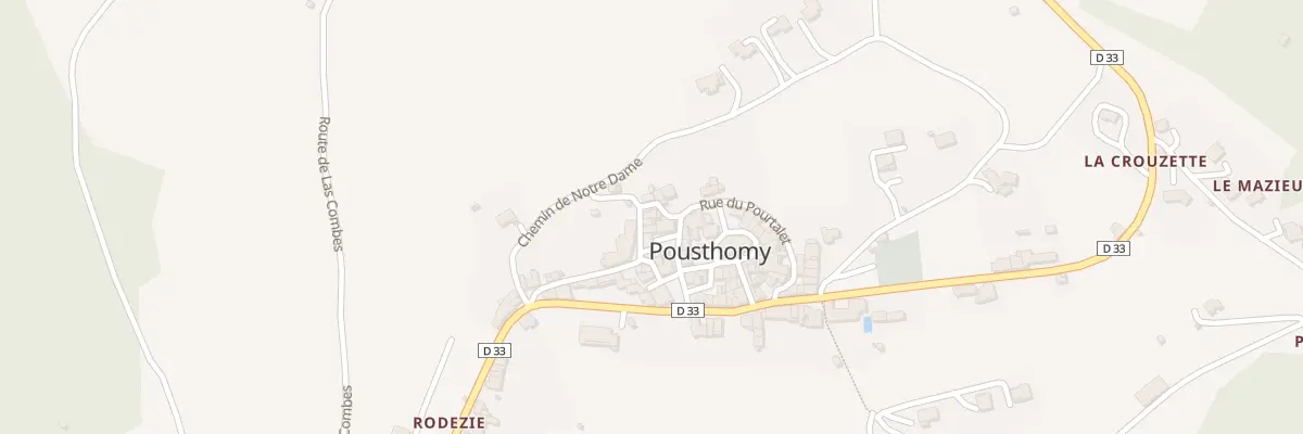 Plan du 5024 Pousthomy à Pousthomy