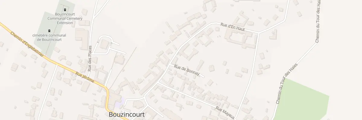 Plan du 11 Rue de Bonnay à Bouzincourt