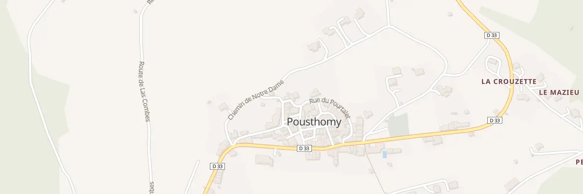 Plan du 5003 Pousthomy à Pousthomy