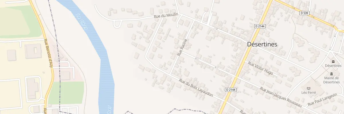 Plan du 16 Rue Racine à Désertines