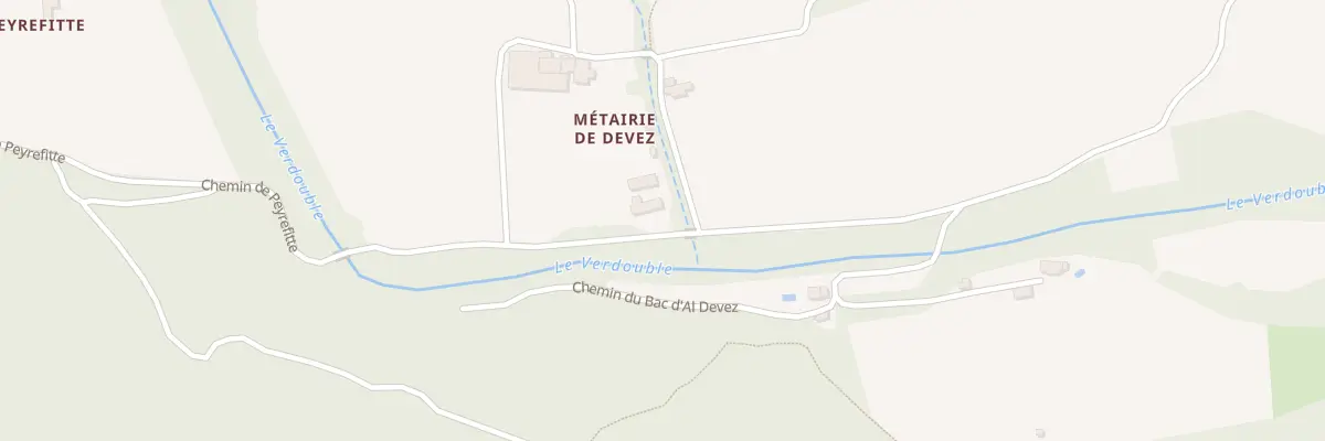 Plan du 1 Che des Métairies du Devez à Cucugnan
