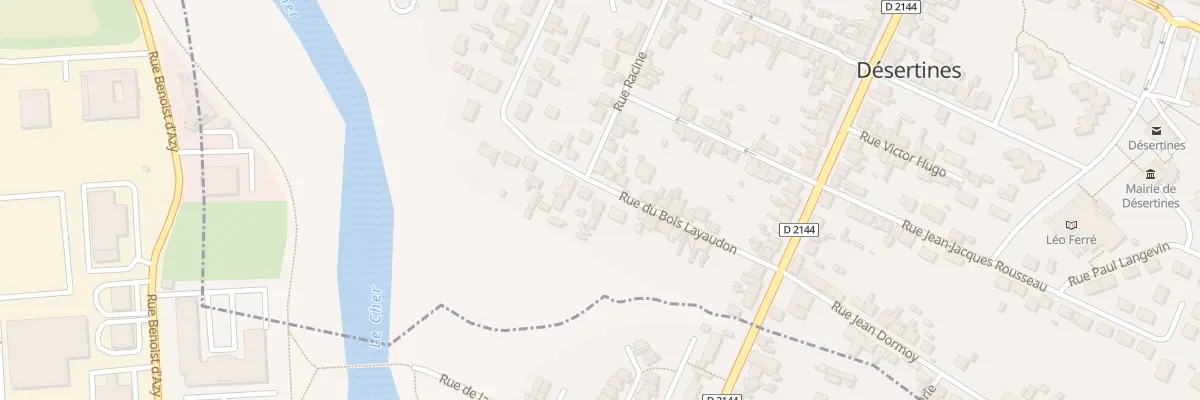 Plan du 23 Rue du Bois de Layaudon à Désertines