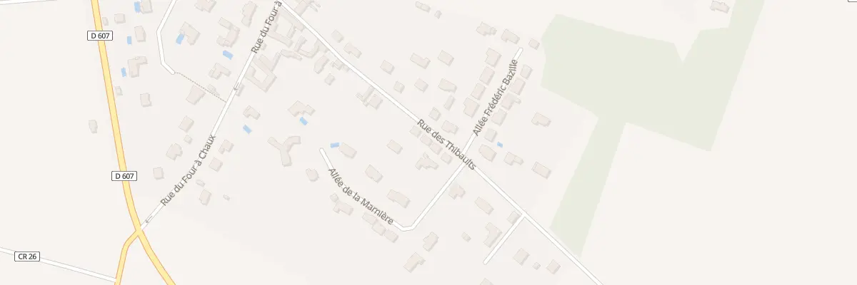 Plan du 12B Rue des Thibault à Chailly-en-Bière