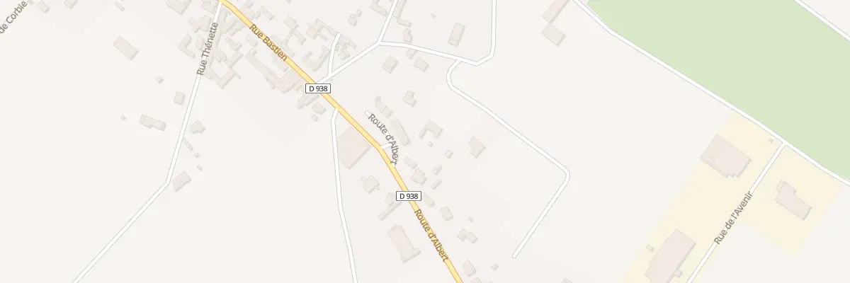 Plan du 79 Rte d’Albert à Bouzincourt