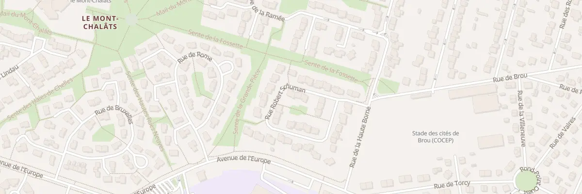 Plan du 9 Rue Robert Schuman à Chelles