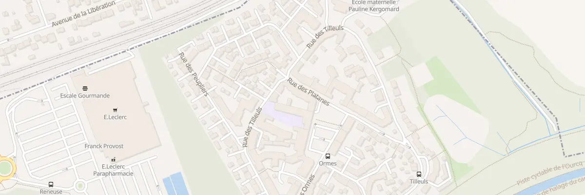 Plan du 65 Rue des Tilleuls à Villeparisis