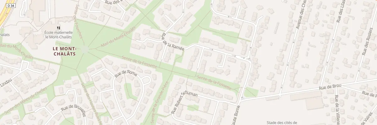 Plan du 8 All des Gerbes à Chelles