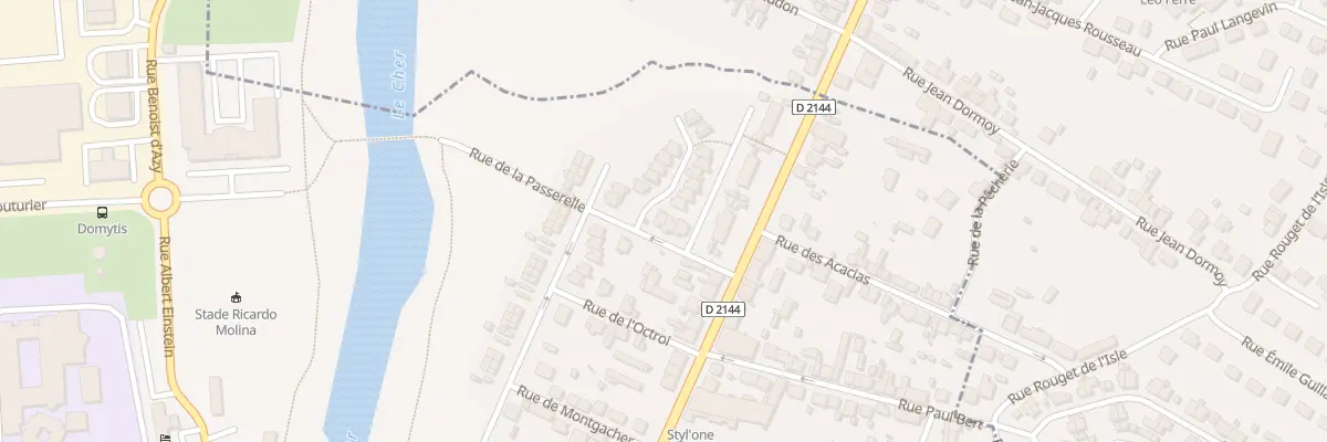 Plan du 12 Rue de la Passerelle à Montluçon