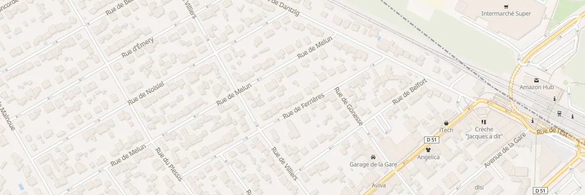 Plan du 22 Rue de Ferrières à Pontault-Combault