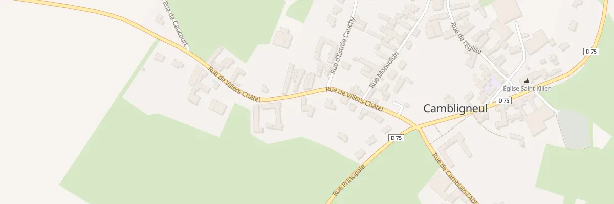Plan du 160 Rue de Villers-chatel à Cambligneul