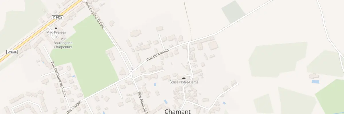 Plan du 6 Rue du Moulin à Chamant
