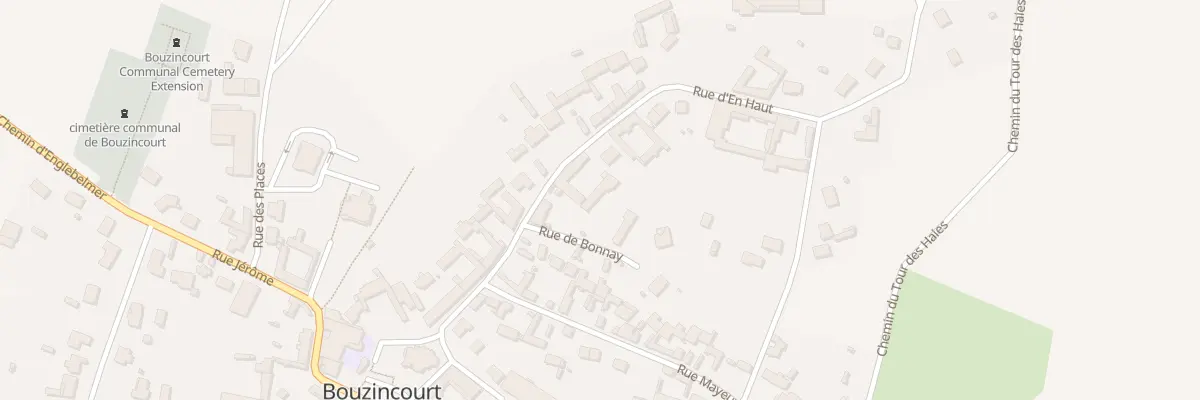 Plan du 164 Rue d’En Haut à Bouzincourt