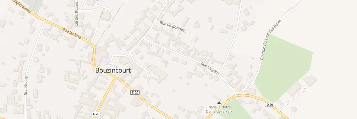 Plan du 100 Rue Mayeux à Bouzincourt