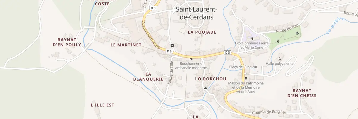 Plan du 3 Rte de l’Ille à Saint-Laurent-de-Cerdans