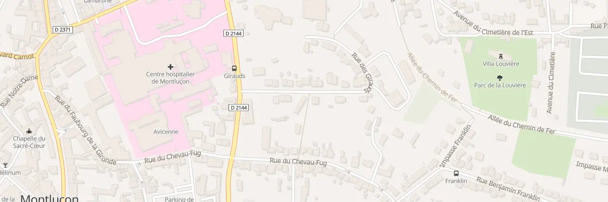 Plan du 14 Rue des Girauds à Montluçon